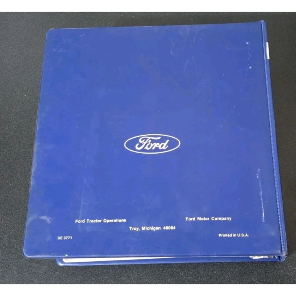 Ford 1300 1500 1700 1900 Tractor Repair Manual Original 3 Ring‎ Ford Binder